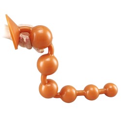 overlength liquid silicone round beads anal plug