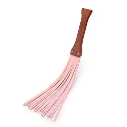 cowhide tassel fun wooden flogger