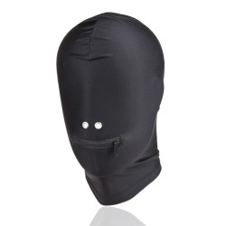 fetish fantasy spandex zipper mouth hood